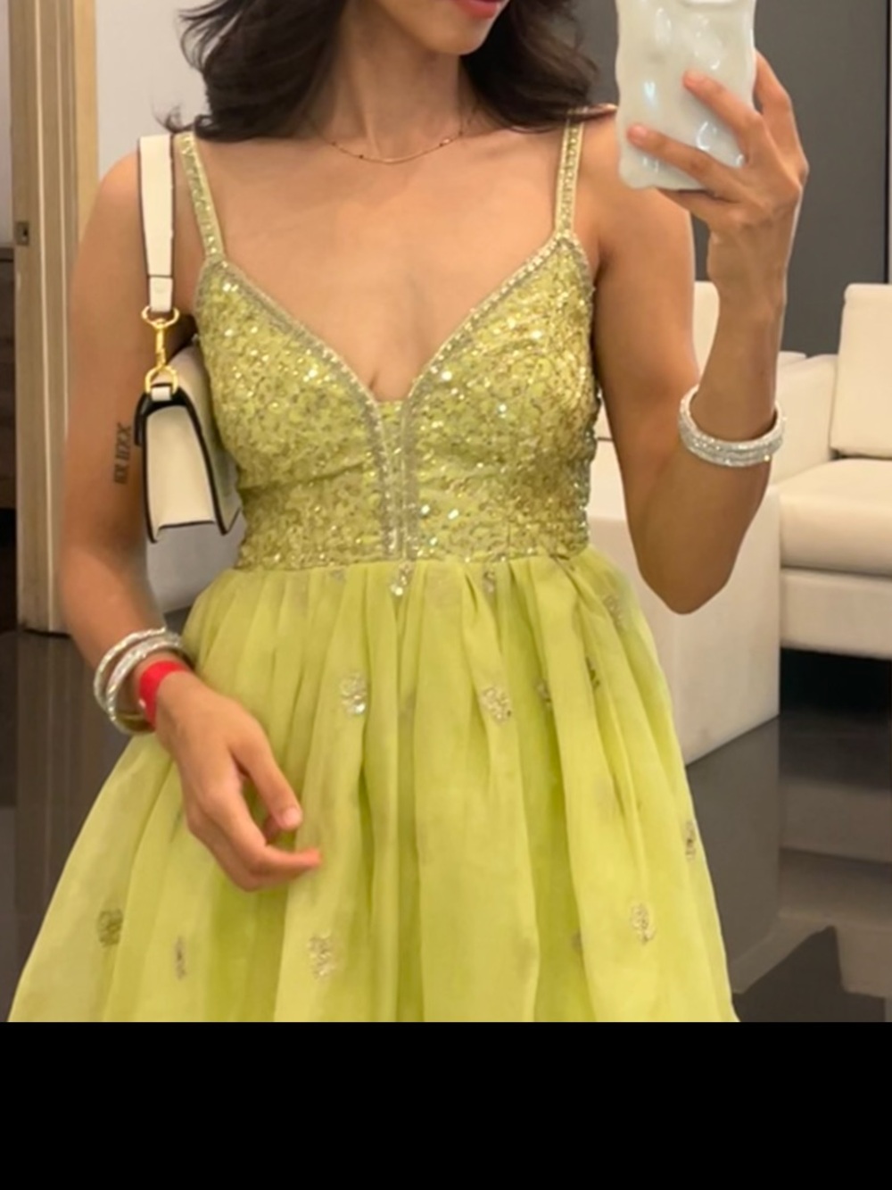 Lashkara lime green gharara suit